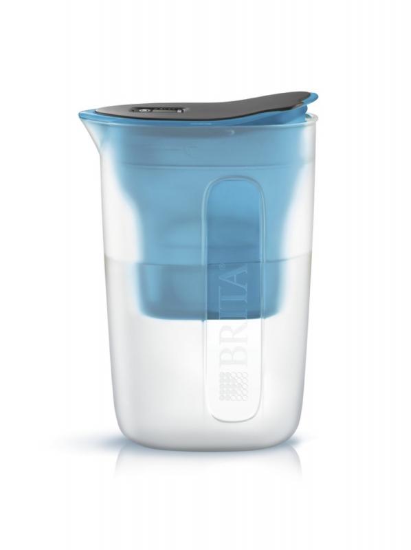 ブリタ 浄水器 ポット 浄水部容量:1.0L(全容量:1.5L) ファン ブルー マクストラプラス カートリッジ 1個付き 【日本正規品】 塩素 水垢 不純物 除去