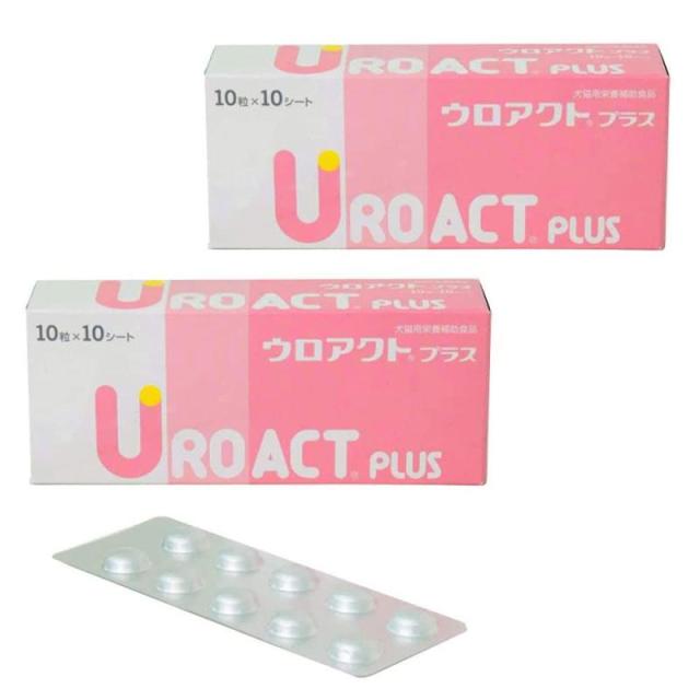 日本全薬工業 【2個セット】ウロアクトプラス 犬猫用 10粒×10シート