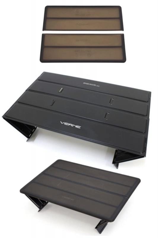 neiro VERNE ベルン トレッキングパッド ブラック アウトドア アルミ ローテーブル コンパクト カッティングパッド付きの通販は 6,283円