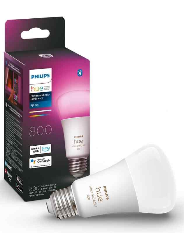Philips Hue(フィリップスヒュー) スマート電球 スマートライト LED電球 E26 スマートLED電球 照明 ランプ Alexa対応 フルカラー 電球色 昼白色 60W形相当 調光 Echo Google Home Siri 【日本正規品】 フの通販は