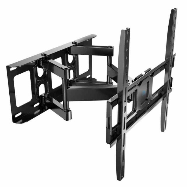 PERLESMITH 壁掛けテレビ金具 26〜65インチ対応 フルモーション式 耐荷重45kg tv壁掛け金具 テレビアーム ウォールマウント かべかけ金具 前後＆左右&上下多角度調節 VESA400x400mmの通販は 5,038円