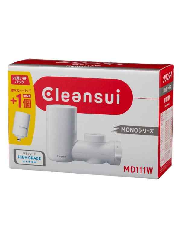 クリンスイ 浄水器 蛇口 直結型 MONOシリーズ カートリッジ 2個付き MD111W-WTの通販は
