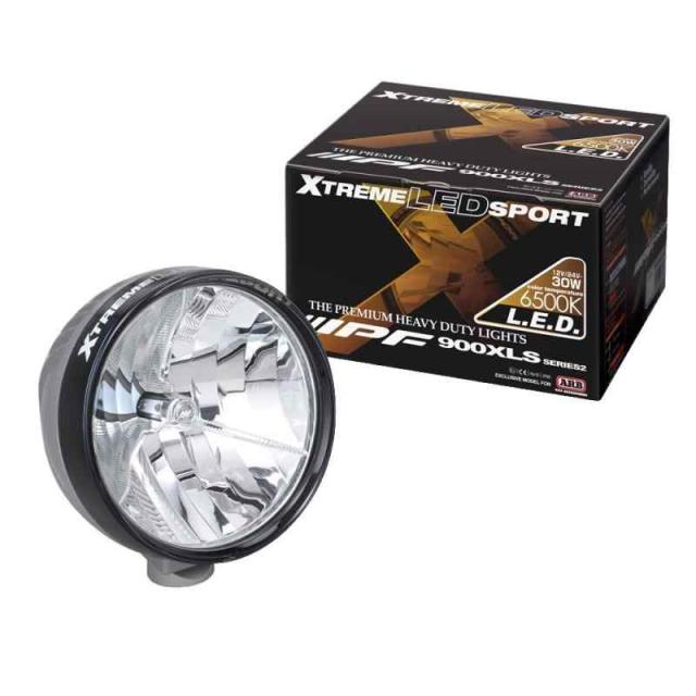 IPF フォグランプ LED 丸形 直径200mm 2200lm(525,000cd) 6500K ホワイト 12V 24V兼用 1個入 ドライビング配光 海外モデル ARB 900XLST2の通販は