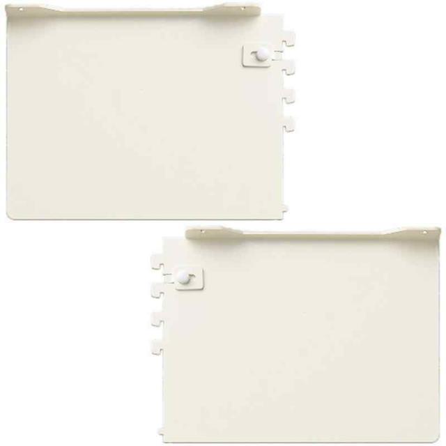 ウッドワン カナモノ オモイノ ホワイト 棚柱用ブラケット 左右セット 奥行250・300mm MKTTOS-2D-Wの通販は 6,713円