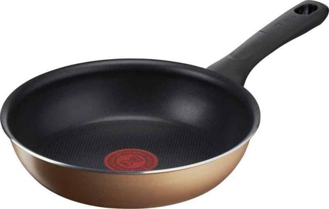 【オンライン】 ティファール フライパン 20cm ガス火専用 PFOAなどの有害物質不使用 こびりつきにくさ長持ち 「ハニーゴールド フライパン」 B58602