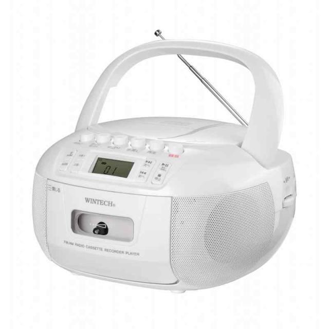 WINTECH AM/FMラジオ機能搭載CDラジカセ ステレオ AUX対応 CDラジオ CD