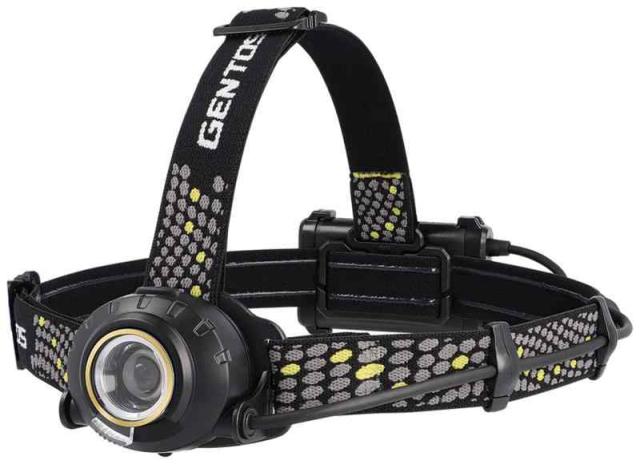 GENTOS(ジェントス) LED ヘッドライト USB充電式 【明るさ600ルーメン/実用点灯8時間/後部認識灯】 専用充電池または単3形電池3本(別売り)使用 ヘッドウォーズ HLP-2303の通販は