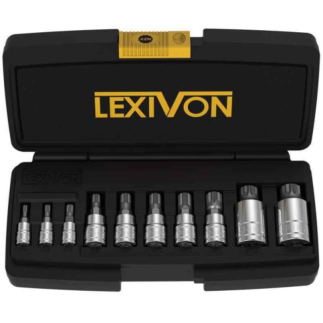 LEXIVON インパクトレンチ、のトソケットセット プレミアム｜強化収納ケース (のXZNトリプルスクエアビットセ13点)の通販は