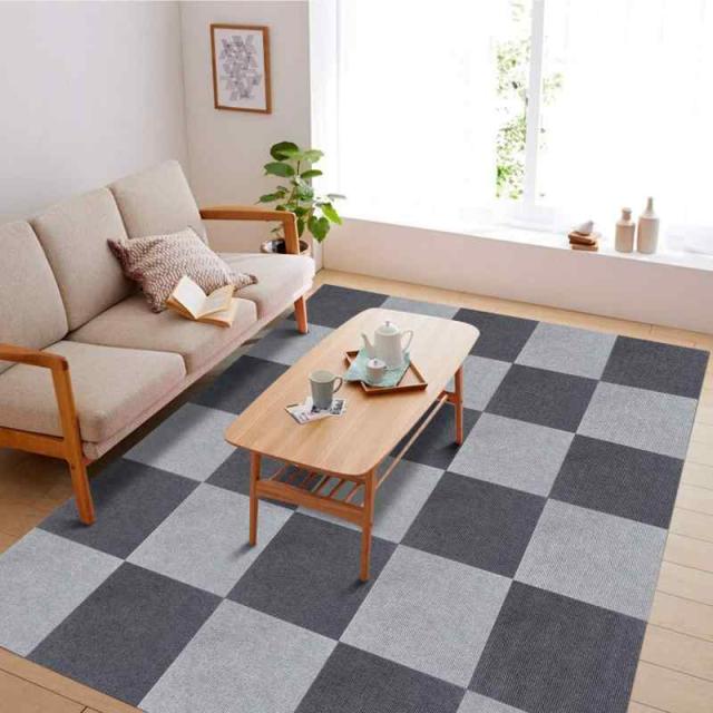 FUNHOO 吸着マット (30*30cm 40枚, グレー濃/薄)