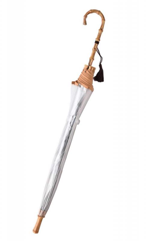ホワイトローズ 竹跳（たけとび） からし 60cm ジャンプ式長傘 収納袋付きの通販は 12,867円