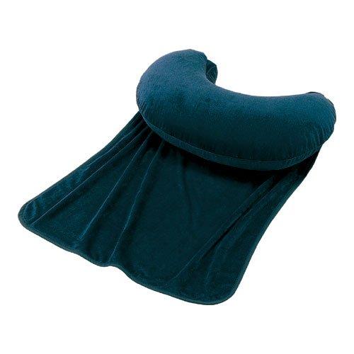 マイクロビーズクッション　ふんわりタッチケット付き 【ニシダ】（ブランケット付き）【現在５色のバリエーションあり】 (ネイビー)の通販は 8,267円