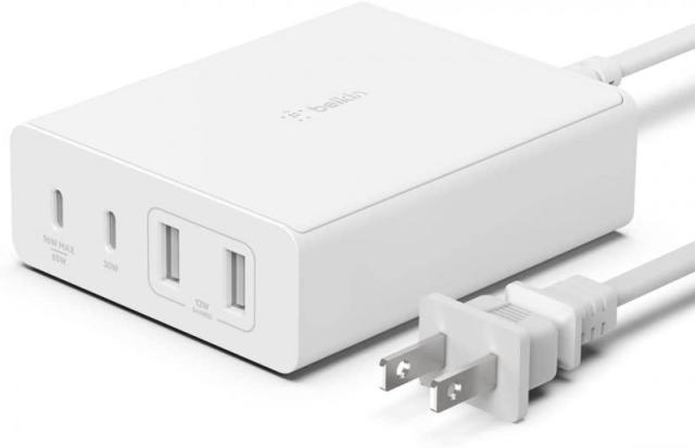 Belkin USB GaN急速充電器 超高出力 (108W、4ポート)の通販は 10,611円