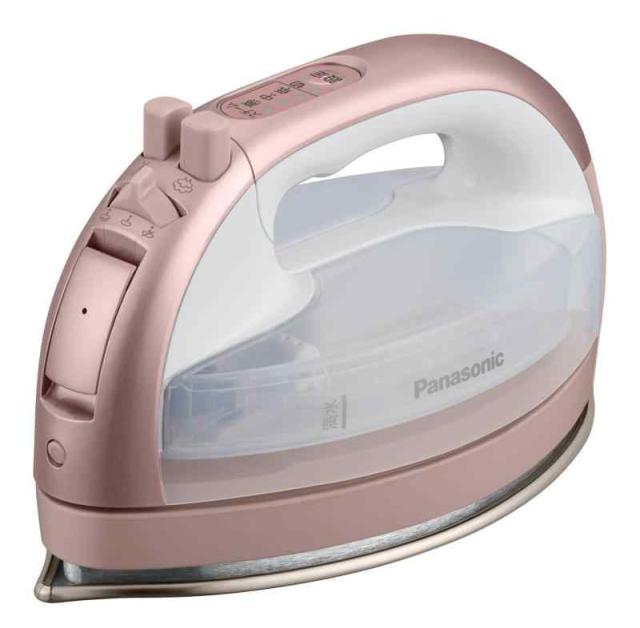パナソニック コードレススチーム Wヘッドアイロン ステンレス×ニッケルコート 除菌 ピンクゴールド カルル NI-WL708-PNの通販は