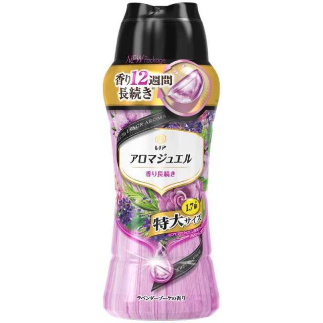 レノア ハピネス アロマジュエル 香り付け専用ビーズ ヘビロテ服も新鮮な香り長続き ラベンダーブーケ 本体 特大 1.7倍(885mL)の通販は