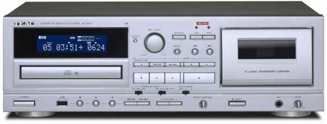 TEAC(ティアック) AD-850-SE/S カセットデッキ/CDプレーヤー USBメモリ録音・再生 マイク入力 テープ ダビング エコー カラオケ デジタル化 mp3変換の通販は