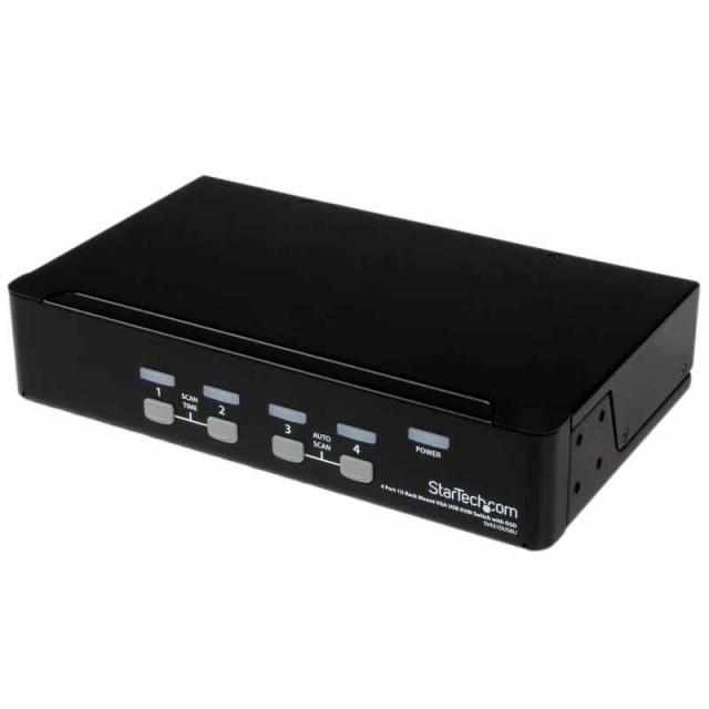 StarTech.com 4ポート シングルVGA対応USB接続KVMスイッチ SV431DUSBU
