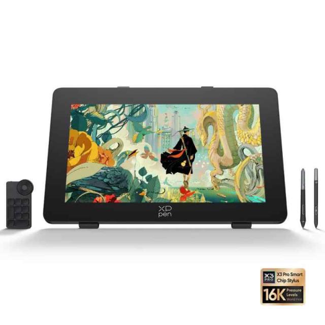XPPen 液タブ 23.8インチ 液晶タブレット 165Hz 高リフレッシュレート 2.5KQHD 大画面 Calman認証ディスプレイ 2種X3 Proペン 左手デバイス付き イラスト制作 お絵描きソフトウェア付 Android Windows mac