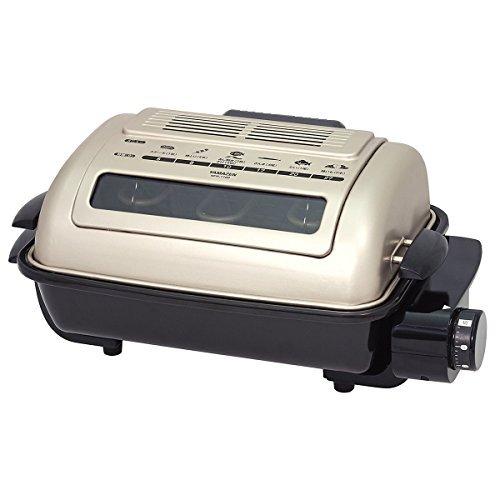 [山善] ワイドグリル フィッシュロースター 魚焼きグリル ゴールド NFR-1100 G