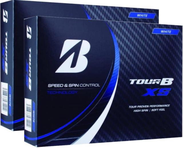 ２ダース BRIDGESTONE(ブリヂストン)ゴルフボール TOUR ツアー B XS 2022年モデル 12球入 (XS ホワイト ２ダース)