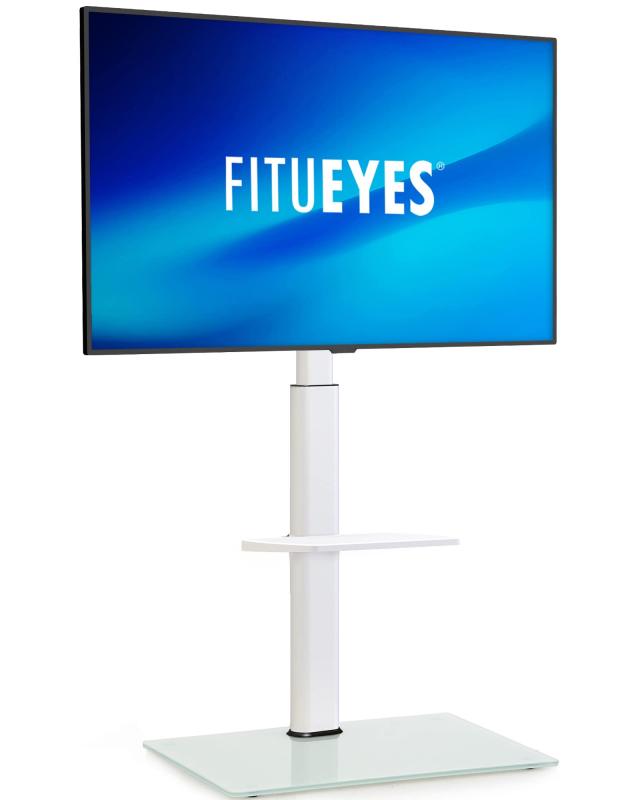 FITUEYES テレビスタンド 32〜60インチ対応 棚付き 壁寄せテレビスタンド 高さ調節可能 ラック回転可能 (2.黒)