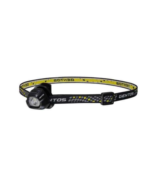 GENTOS(ジェントス) LED ヘッドライト 小型 軽量32g 電池式(CR2032) 20ルーメン HC-24 登山 釣り (ブラック)