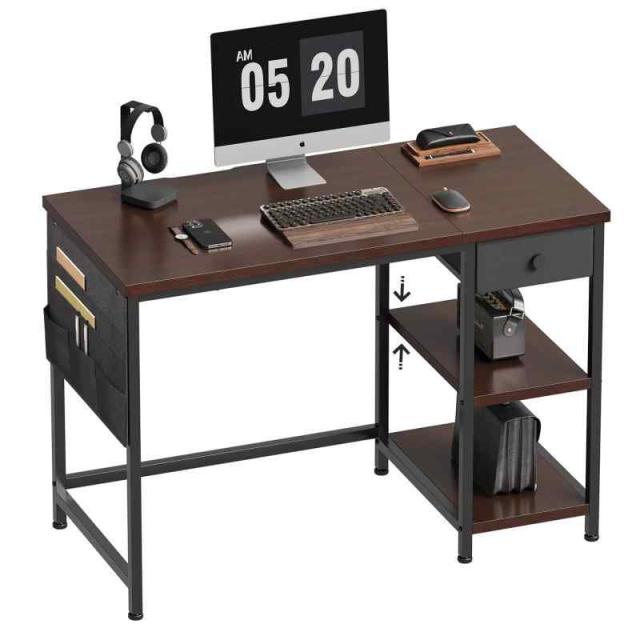 YeTom パソコンデスク ダークブラウン ホワイト… YeTom パソコンデスク