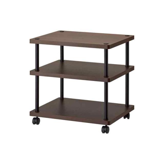 ハヤミ工産 オーディオラック 5段 キャスター付き リバーシブル ブラウン-ブラック VT-745 : ハヤミ工産 オーディオラック 5段 キャスター付き リバーシブル ブラウン-ブラック VT-745