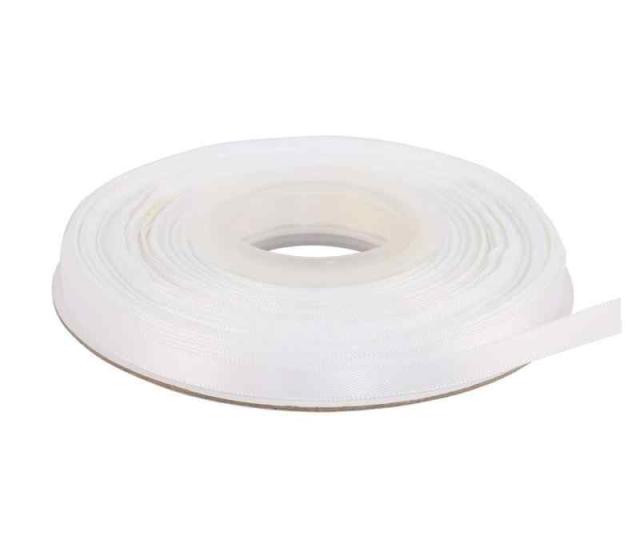 【IDECORRIBBONS】シルキーサテンリボン 縦長22m (横6mm x 縦22m 029ホワイト)
