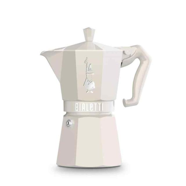 Bialetti (ビアレッティ) モカエクスクルーシブ クリーム 6カップ用 直火式 (コーヒーメーカー エスプレッソメーカー マキネッタ)その他コーヒー・ティー用品