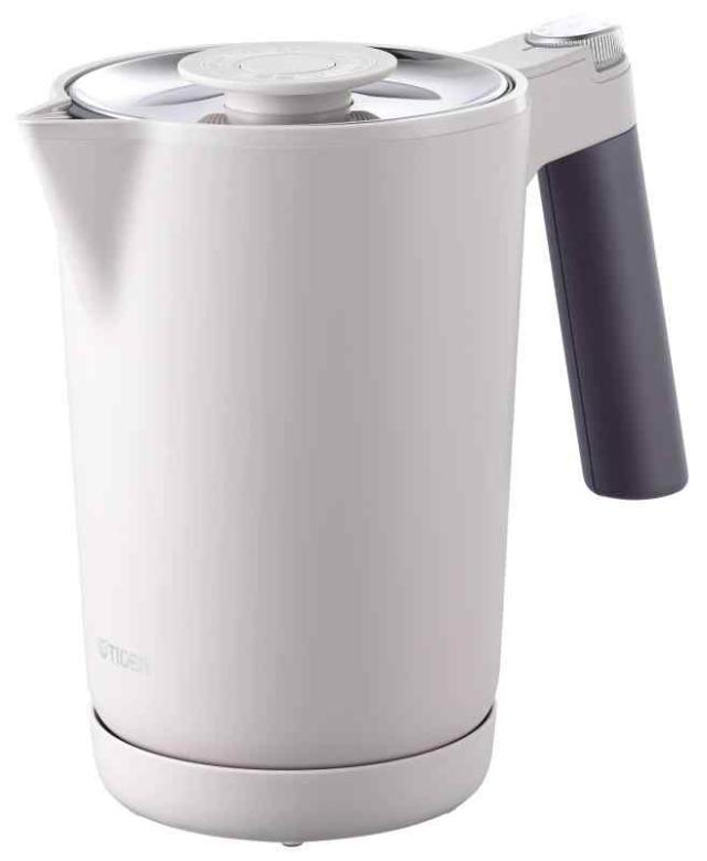 タイガー魔法瓶(TIGER) 電気ケトル 温度調節機能付き 湯沸かし コーヒードリップ ステンレス 1.0L 転倒お湯漏れ防止 カラだき防止 蒸気レス グレー PTQ-A100HS