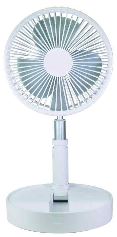 エンプレイス (nplace) 扇風機 折畳み扇風機 コードレス 首振り上下180度 風量調節4段階 (自然風) USB 充電式 軽量 (ライトホワイト)の通販は 6,305円