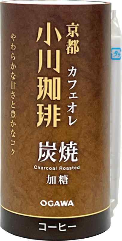 京都 小川珈琲 炭焼珈琲 カフェオレ 加糖 195g ×15本