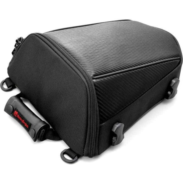 ヘンリービギンズ(Henly Begins) デイトナ バイク シートバッグ 4L 日帰りサイズ カーボン調 ブラック イージーリングベルト付属 DH-708 95734