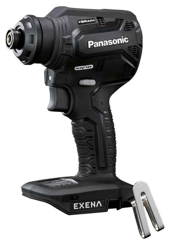 パナソニック 電動ドリルドライバー 本体のみ EXENA 14.4V/18V対応 充電式 ATTACH8対応 +BRAIN 正逆転自動切替 コンパクト 穴あけ 電動ドリル EZ1DD2X-B ブラック