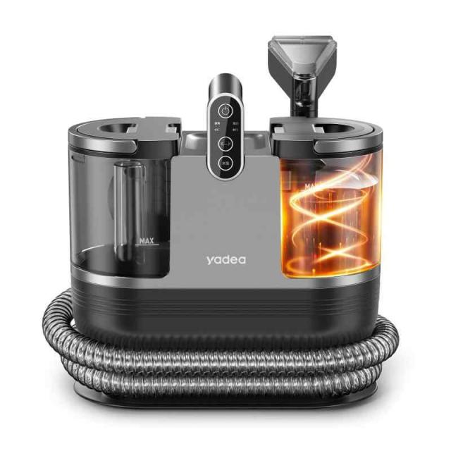 【60度お湯生成×15000Pa強力吸引】Yadea R6 クリーナー 加熱式 布洗浄機 染み抜き ソファクリーナー 絨毯クリーナー 水洗い 車用掃除機 スチーム バキュームクリーナーソファ洗浄 布製品/ペットシート/車内/ラグ/ソファ/絨毯/ぬいぐるみ/