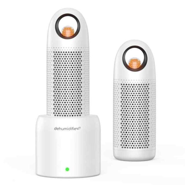 Afloia 除湿機 小型 ミニ 無電源 繰り返し使える 消臭＆強力除湿 ２＋１セット/除湿ボトル単体 除湿器 水捨て不要 ほぼ無音 梅雨対策 カビ対策 クローゼット/本棚/靴箱/押入れ/脱衣所 除湿剤 湿気取り おしゃれ (「除湿ボトル（２）＋乾燥スタン