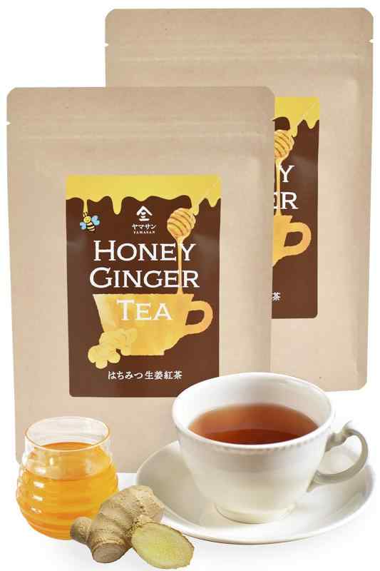 美味伝承ヤマサン【国産 はちみつ 使用】はちみつ生姜紅茶 【30包入り 2袋セット】 ティーバッグ