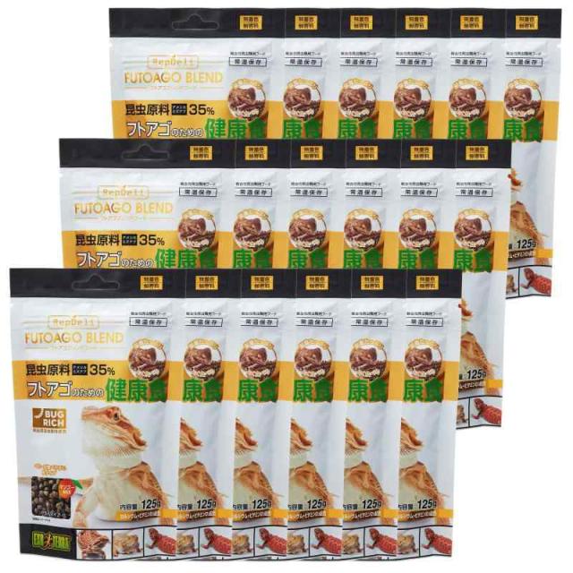 GEX EXOTERRA フトアゴブレンドフード 125g×18個セット 昆虫原料35% アメリカミズアブ使用 高嗜好性 食べやすい小粒 マンゴーMIX 繊維質・ビタミン・カルシウムをバランスよく配合の通販は 8,251円