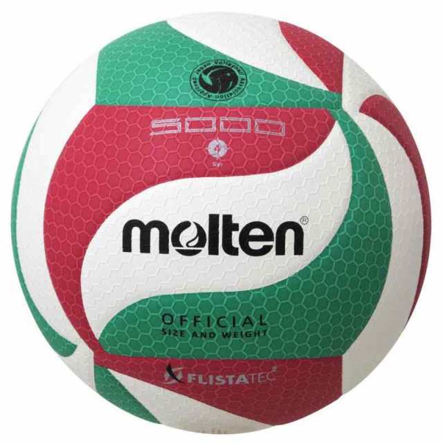 モルテン(molten) バレーボール フリスタテック 4号 検定球 V4M5000 (白×赤×緑, 4号球)の通販は