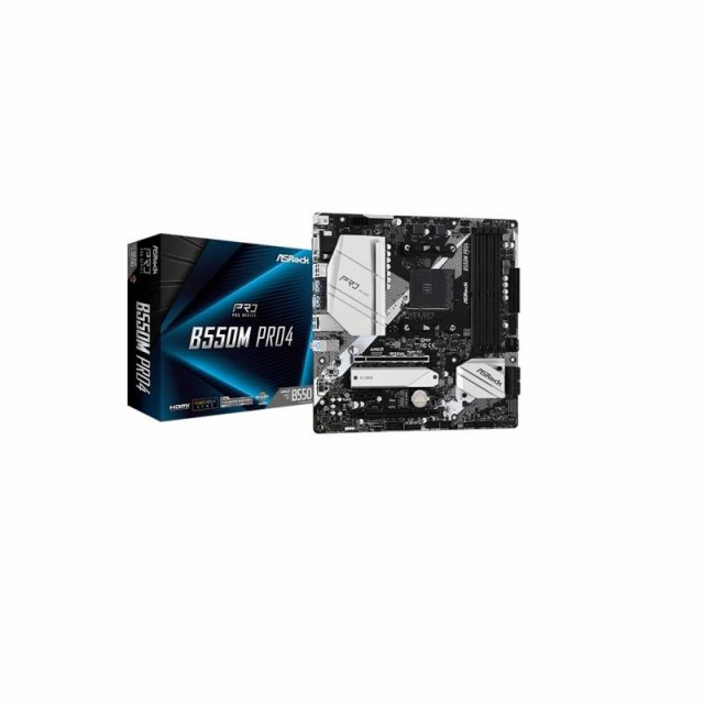 ASRock AMD Ryzen 3000シリーズ(Soket AM4)対応 B550チップセットマザーボード (Micro ATX B550M Pro4)