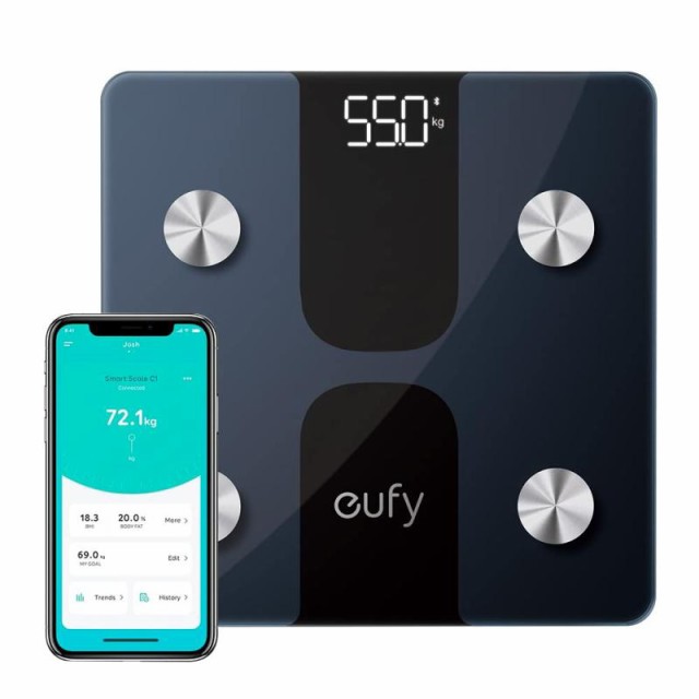 Anker Eufy (ユーフィ) Smart Scale C1（体重体組成計） (ブラック)の通販は