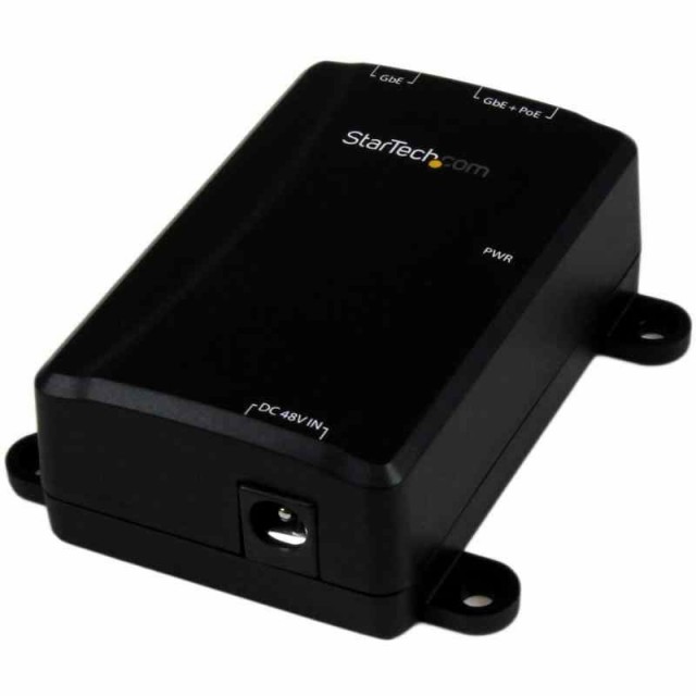 StarTech.com ギガビット対応PoE ミッドスパン インジェクタ IEEE 802.3at/af準拠 PoE給電アダプタ POEINJ1Gの通販は