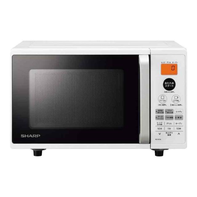 シャープ オーブンレンジ 18L フラット ヘルツフリー 一人暮らし (オーブンレンジ/横開き/16L/ホワイト)