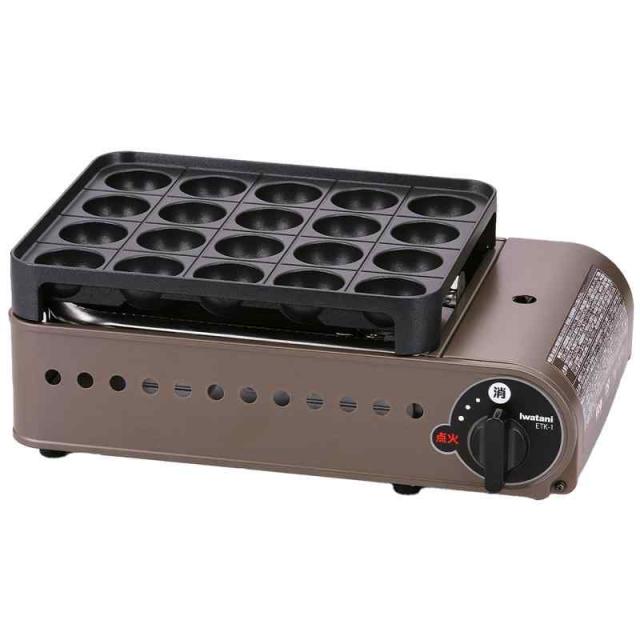 イワタニ Iwatani 岩谷 カセットガス たこ焼器 スーパー炎たこ えんたこ ブロンズ&ブラック 日本製 CB-ETK-1
