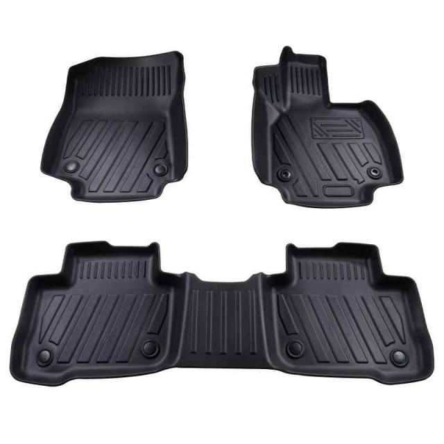 Cartist トヨタ フロアマット カーマット 3Dフロアマット 防水マット 滑り防止 セカンドマット 耐汚れ ガソリン車 ハイブリッド車対応 TPE素材 カスタムパーツ 車種専用設計 取付簡単 保護パーツ カー用品 3PCSセット (RAV4 50系,の通販は