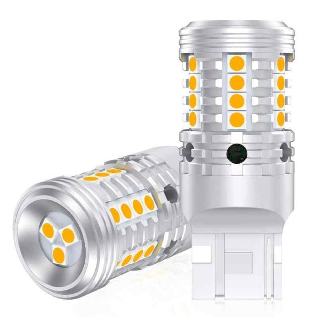 S25 ピン角違い LED ウィンカー バルブ ピン角 違い 150°純正アンバー ハイフラ防止 抵抗内蔵 S25シングル BAU15S PY21W LEDウィンカー ステルス仕様 DC12V-24V車用 バイク用 車検対応 純正交換 (2個入り) (T2