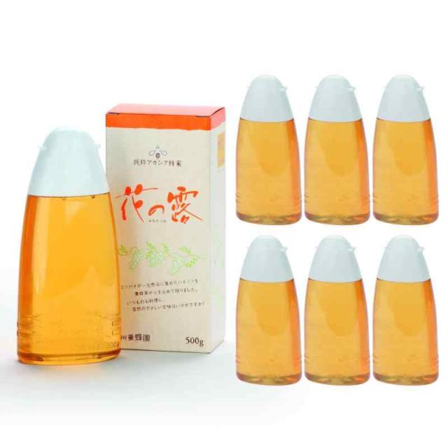 純粋アカシア蜂蜜【花の露】 500g×6本 お得用 ハチミツ 蜂蜜 ハニー 純粋はちみつ 武州養蜂園 アカシアはちみつ