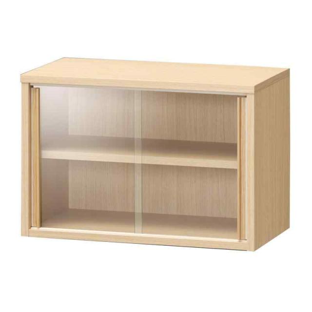 白井産業(Shirai) 食器棚 カップボード キッチン収納 ガラスキャビネット 一人暮らしの部屋や狭いスペースにぴったりサイズ フルニコ (ナチュラルブラウン, 高さ約40cmタイプ)の通販は 7,057円