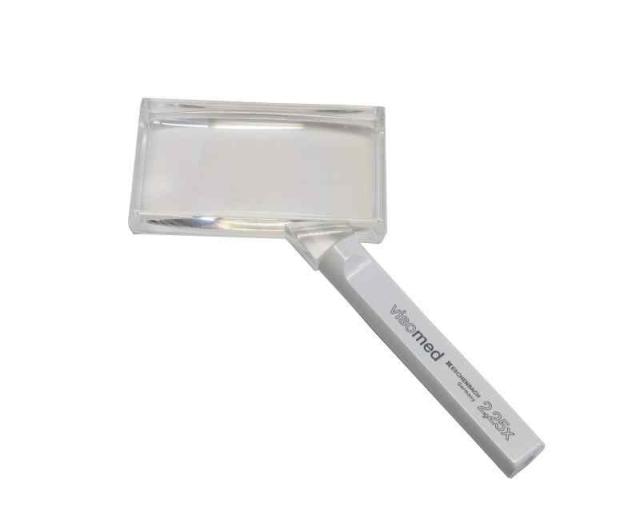 ESCHENBACH 手持ちルーペ ホワイトルーペ スクエアタイプ 約2倍 ドイツ製 2614-840の通販は 7,015円