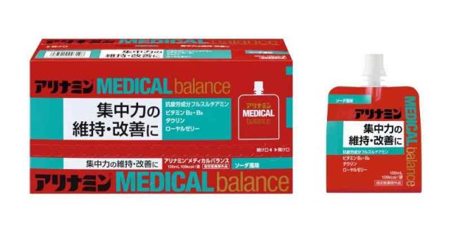 アリナミンメディカルバランス ソーダ風味 100mL×6本 集中力の維持